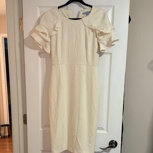 ANTONIO MELANI Cream Midi Dress